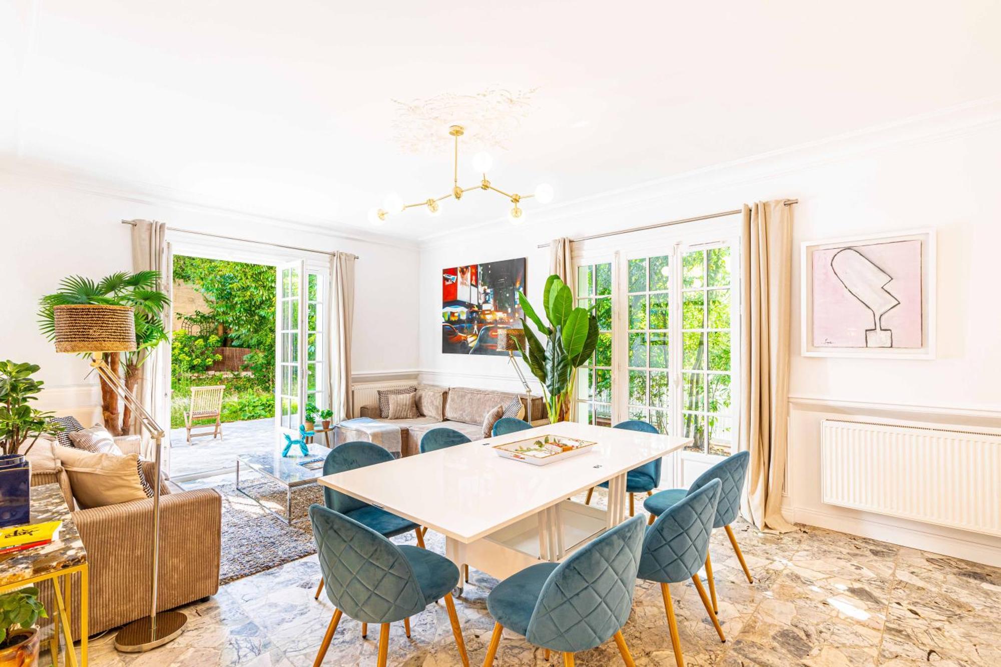 Grand & Classy Apartment With Private Garden, Villa Des Ammonites 默东 外观 照片